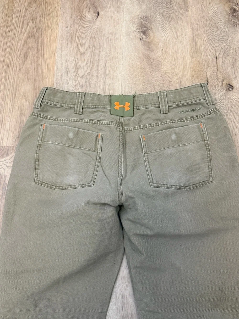Under Armour Loose Fit Two-Tone Green Work Pants